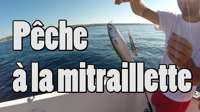 Pche  la mitraillette